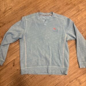 Tommy Bahama Sky Blue Crewneck Sweater Pima cotton